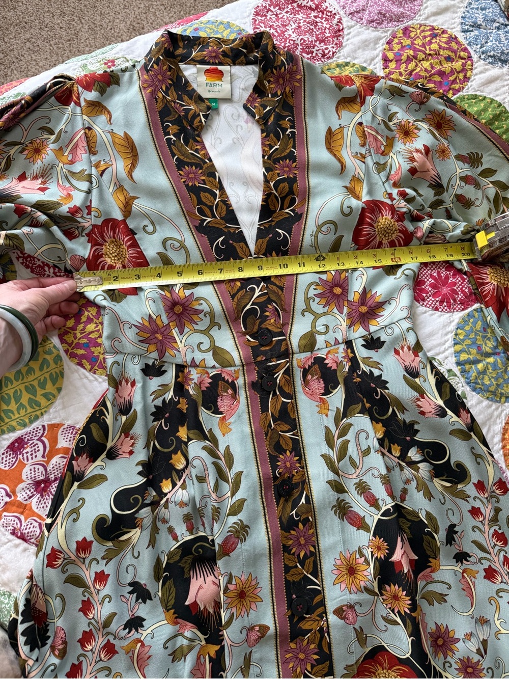 FARM Rio Flowing Beauty Swans Maxi Dress, Size M Rare - Picture 12 of 16